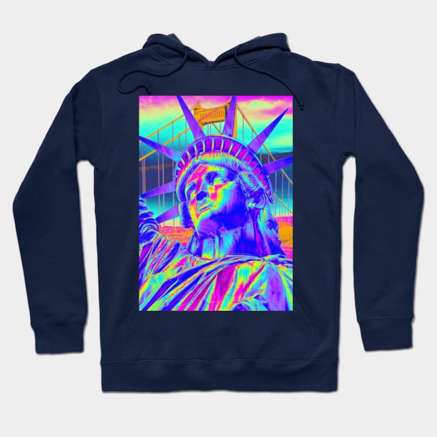 Statue of liberty city Hoodie by mrcatguys